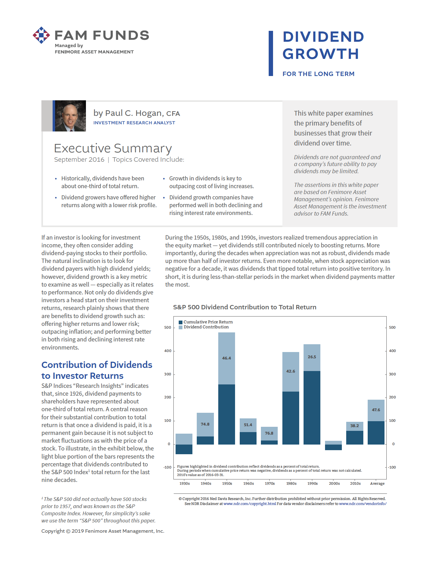 Dividend Growth for the Long Term